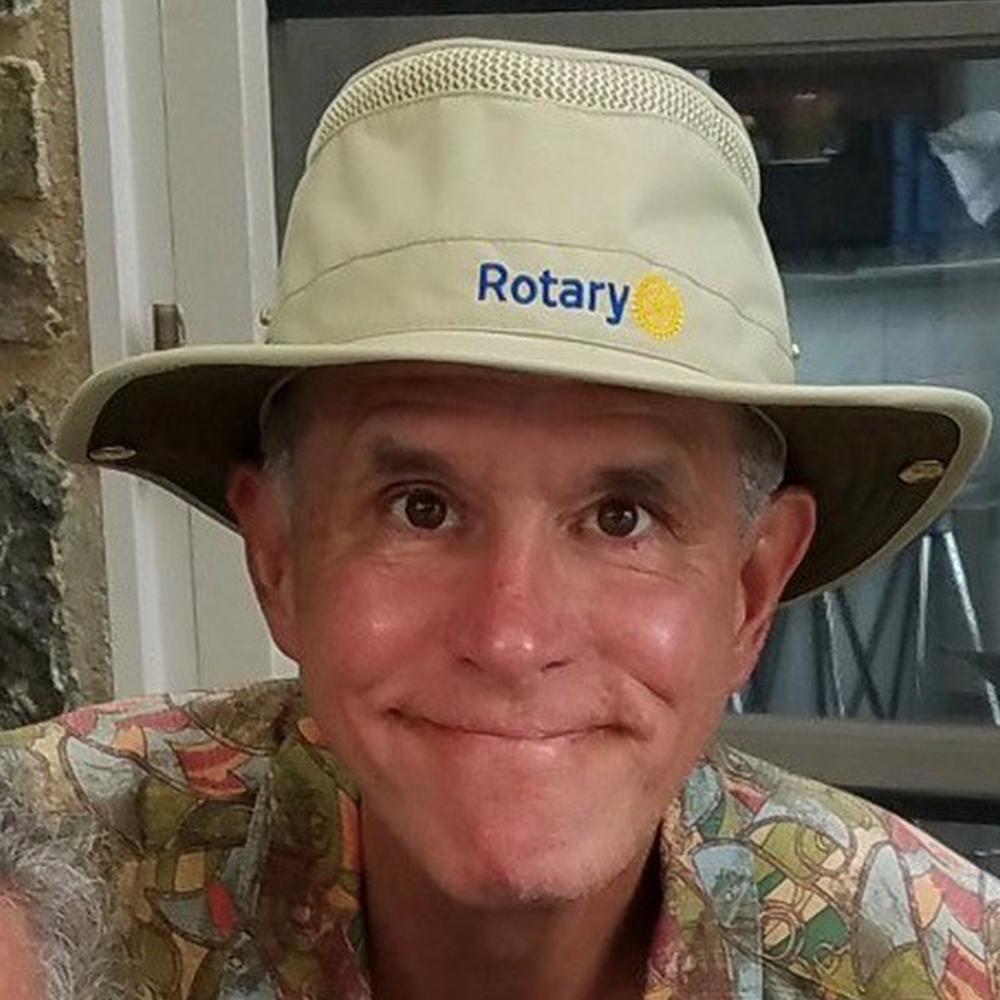 Steve Melcher, a member of the Honeoye Falls Mendon Rotary Club in District 7120.